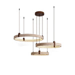 Stone Ring LED Chandelier Pendant Light for Living Room