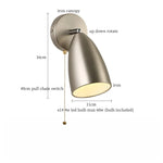 Afralia™ Swing Long Arm Iron Art LED Wall Light - Nordic Minimalism Bedroom Living Room Lampara Pared