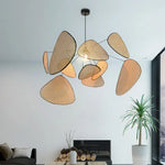 Rattan Ceiling Chandelier Pendant Light for Living Dining Bedroom
