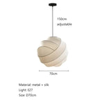 Wabi Sabi Silk Pendant Lamp | Japanese Chandelier for Home & Shop Decor