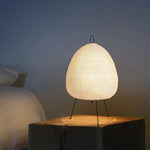Akari Noguchi Table Lamp: Japanese Design Rice Paper Standing Light for Home & Bar Décor