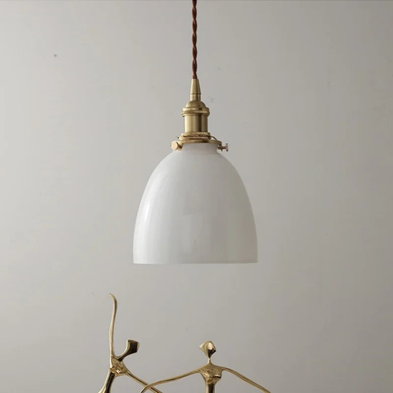 Glass LED Pendant Light Fixture Nordic Modern Hanging Lamp