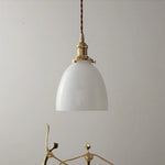 Glass LED Pendant Light Fixture Nordic Modern Hanging Lamp