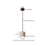 Afralia™ Wabi Sabi LED Pendant Lamp Yellow Travertine Interior Lighting for Living Room