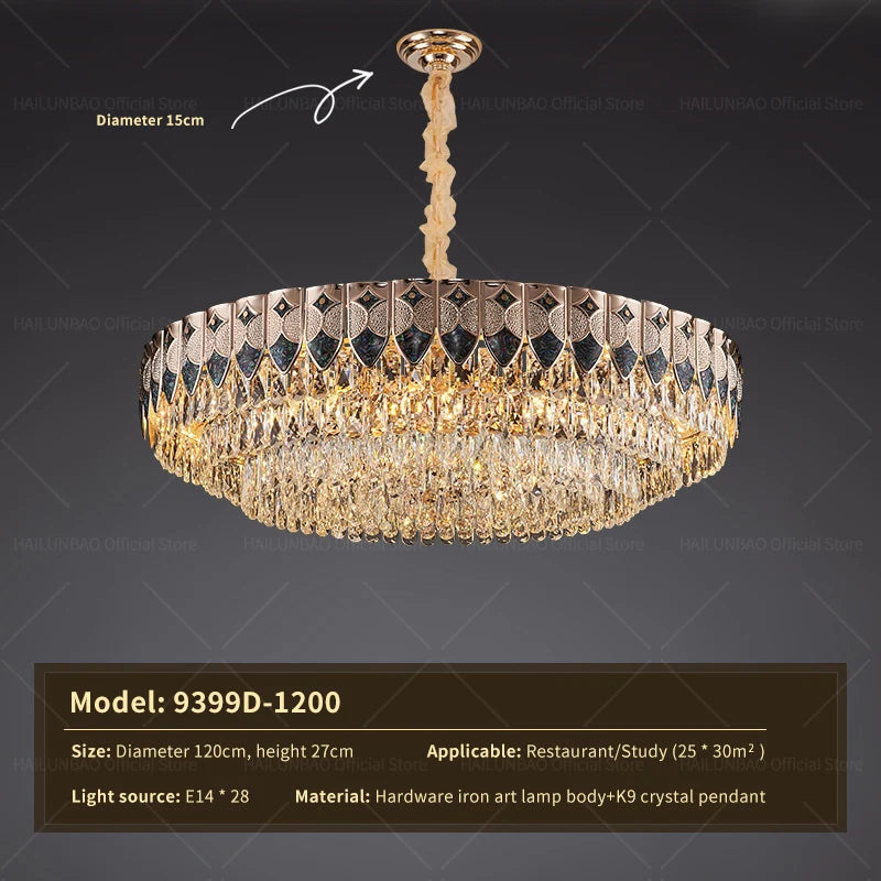 Crystal Chandelier: Modern Luxury for Living Room, Bedroom, Dining Room