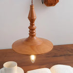 Wood LED Pendant Lamp Japanese Hanging Light Chandelier for Indoor Living Room