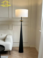 LED Iron Art Floor Lamp | Wabi-sabi Minimalist Design for Living Room, Bedroom