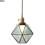 Copper Glass LED Pendant Light - Nordic Hanging Lamp for Home Decor