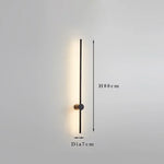 Modern Slim Wall Sconce & Ceiling Light for Bedroom Living Room