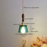 Amber Pendant Light: Nordic Copper Hanging Lamp for Modern Home Decor