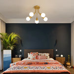 Postmodern Glass Ball Ceiling Lamp Luxury Nordic Interior Dining Room Lighting