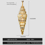 European Duplex Crystal Chandelier for Elegant Luxury Living