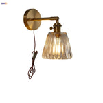 Clear Glass Copper Knob LED Wall Lights | Modern Nordic Design