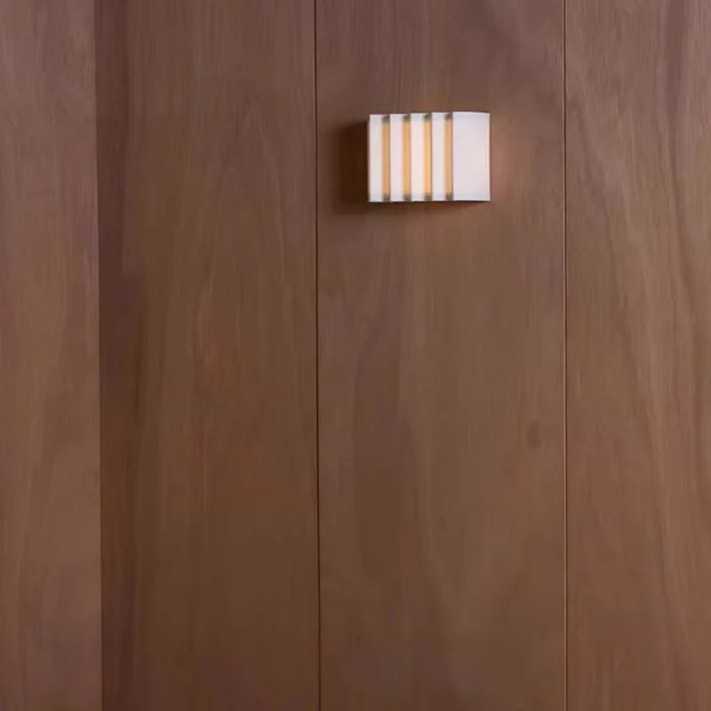 Japanese Cloth LED Wall Lamp for Hotel Living Room, Bedroom, Retro Wall Lights