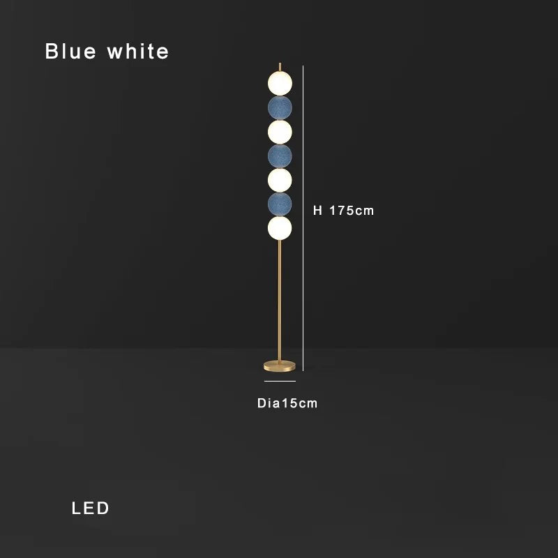 White Balls Floor Lamp: Modern Living Room Decoration & Mood Light