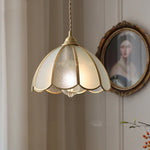Antique Glass LED Pendant Lamp, Adjustable Loft Kitchen Light Fixture