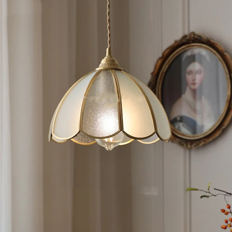 Afralia™ Glass LED Pendant Lamp Adjustable Loft Kitchen Light Fixture