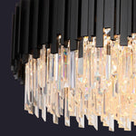 Gio Flush Mount Chandelier, Black