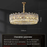 Luxury Crystal Chandelier Modern Simple Dining Room Bedroom Light