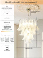 Elegant Crystal Chandelier for Duplex Apartment & Villa Staircase