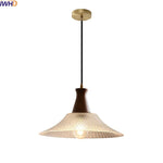 Modern Wood Glass LED Pendant Lamp for Living Room, Bedroom & Kitchen