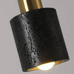 Black Travertine LED Pendant Lamps: Nordic Modern Home Decoration Interior Hanging Light