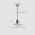 Vintage Glass LED Pendant Lights: Bedroom Living Room Hanging Lamp Lighting
