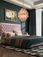 Glass Art LED Chandelier for Living Room