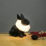 Rabbit Resin Table Lamp for Kids Room Decor