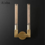 Retro Glass Wall Sconces for Hotel Clubhouse Corridor and Bedroom