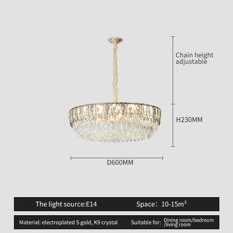 Crystal Chandelier: Modern Luxury Lighting for Home, Hotel, Restaurant