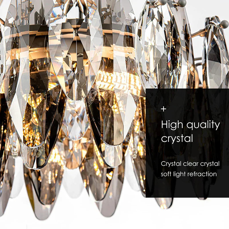 Kristal 2024 Chandelier LED Light for Dining and Living Room Decor