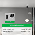 Nordic Chrome Globe Pendant Lights - Modern LED Indoor Light