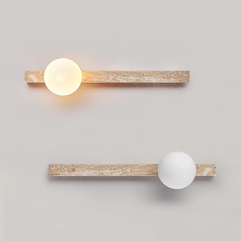 Travertine Wall Lamp Sconce Light for Home Decor & Ambiance