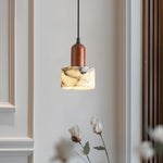 Afralia™ Marble LED Pendant Lights for Kitchen Bedroom Living Room - Nordic Modern Hanging Lamp
