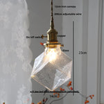 Afralia™ Flower Glass LED Pendant Light Fixture for Bedroom Dining Room Study