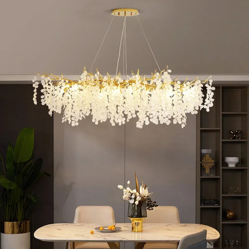 Modern Luxury Gold Branch Pendant Light - Aluminum LED Luminarias