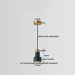 LED Marble Pendant Lamp: Modern Luxury Hanging Light for Home, Restaurant & Bedroom