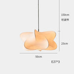 Silk Pendant Lamp Ceiling Light E27 Bulb Fixture