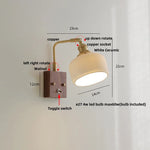 Rotatable LED Wall Sconce Glass Walnut Stair Light