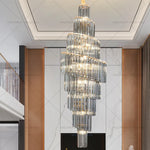 Crystal Chandelier for Penthouse Villa Living Room - Modern Light Luxury Design