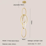 Gold LED Wall Sconce Dimmable Lighting Fixture Polished Steel Modern Luminarias