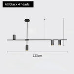 Modern Golden Metal LED Chandelier for Kitchen Dining Room Lighting