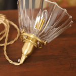 Amber Glass LED Pendant Light - Nordic Modern Balcony Foyer Coffee Wall Lamp