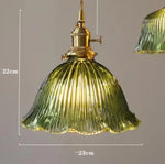 Blue Glass Pendant Lights - Bedroom Dinning Living Room Fixtures