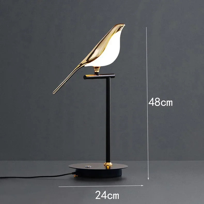 LED Bird Desk Lamp for Bedroom Living Room