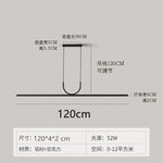 Black LED Ceiling Chandelier for Dining Room Kitchen Island - Modern Hanging Fixture