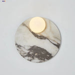 Glass Globe LED Wall Lamp Nordic Modern Stone Bathroom Mirror Light