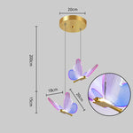Butterfly LED Chandelier for Duplex Villa Living Room Romantic Wedding Decor
