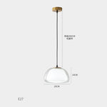 Glass Jelly Pendant Lamp for Living Room Kitchen Dining - Denmark Suspension Light